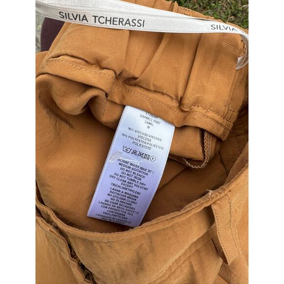 SILVIA TCHERASSI Darnell Cargo Pant Camel Medium M - Picture 9 of 9
